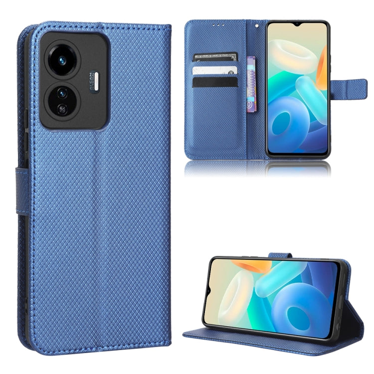 Custodia per telefono in pelle con trama a diamante, For Realme GT2 Explorer Master, For TCL 30 XL, For vivo Y02s, For vivo Y77 5G