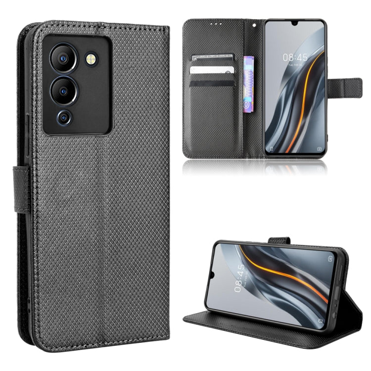 Custodia per telefono in pelle con trama a diamante, For Infinix Note 12 G96, For Infinix Note 12i, For Tecno Camon 19 Pro, For Tecno Camon 19