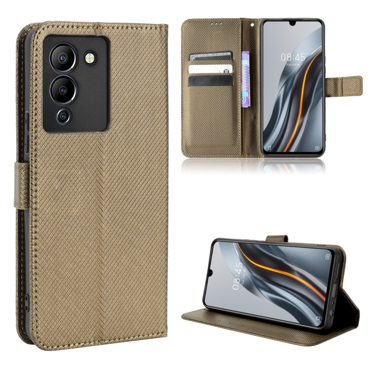 Custodia per telefono in pelle con trama a diamante, For Infinix Note 12 G96, For Infinix Note 12i, For Tecno Camon 19 Pro, For Tecno Camon 19