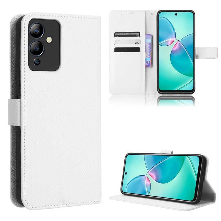 Custodia per telefono in pelle con trama a diamante, For Infinix Note 12 G96, For Infinix Note 12i, For Tecno Camon 19 Pro, For Tecno Camon 19