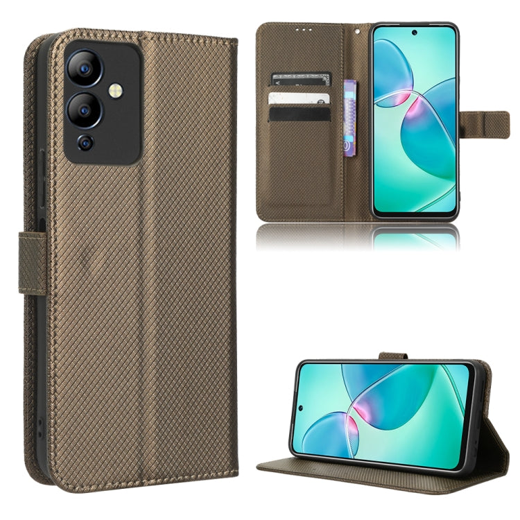 Custodia per telefono in pelle con trama a diamante, For Infinix Note 12 G96, For Infinix Note 12i, For Tecno Camon 19 Pro, For Tecno Camon 19