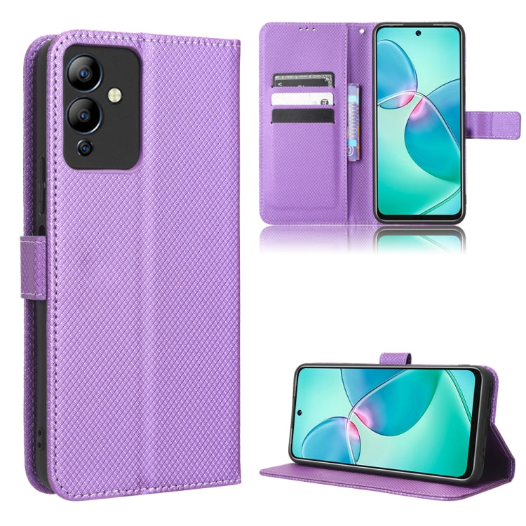 Custodia per telefono in pelle con trama a diamante, For Infinix Note 12 G96, For Infinix Note 12i, For Tecno Camon 19 Pro, For Tecno Camon 19