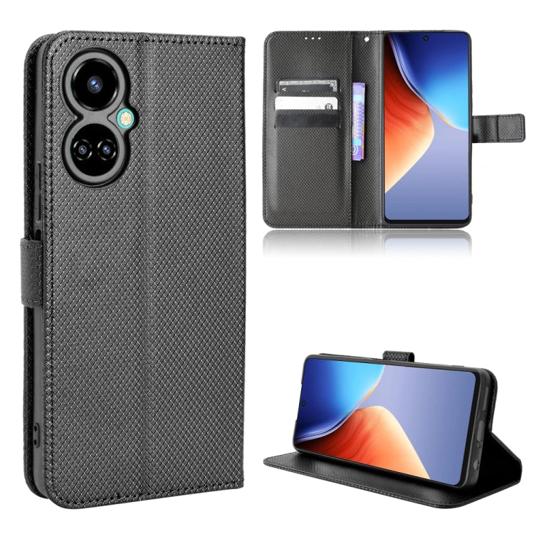 Custodia per telefono in pelle con trama a diamante, For Infinix Note 12 G96, For Infinix Note 12i, For Tecno Camon 19 Pro, For Tecno Camon 19