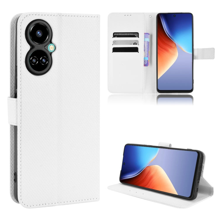 Custodia per telefono in pelle con trama a diamante, For Infinix Note 12 G96, For Infinix Note 12i, For Tecno Camon 19 Pro, For Tecno Camon 19