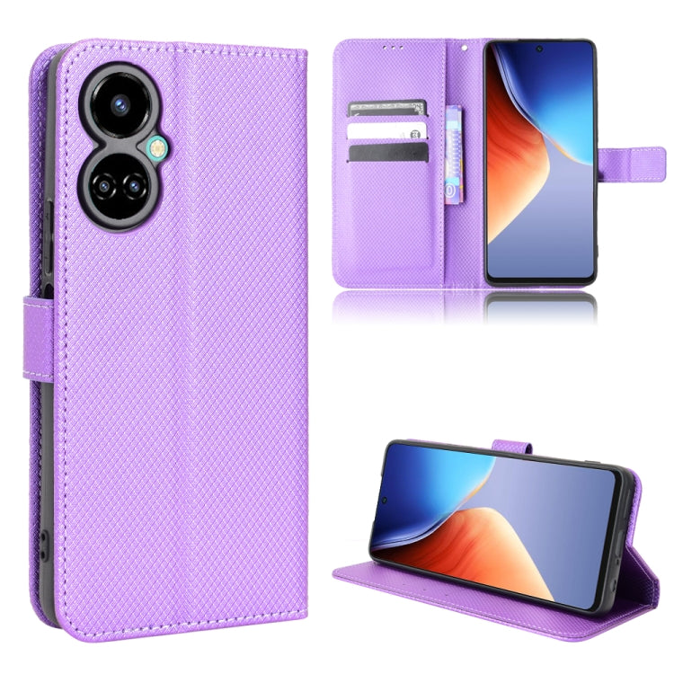 Custodia per telefono in pelle con trama a diamante, For Infinix Note 12 G96, For Infinix Note 12i, For Tecno Camon 19 Pro, For Tecno Camon 19