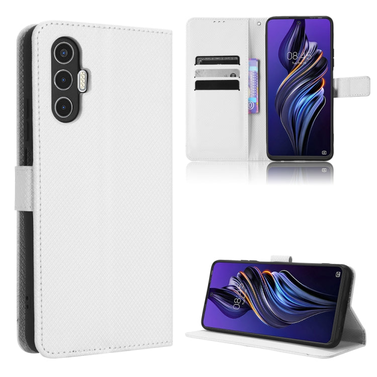 Custodia per telefono in pelle con trama a diamante, For Tecno Pova 3, For ASUS ROG Phone 6 / 6 Pro, For ASUS Zenfone 9, For Huawei nova Y90