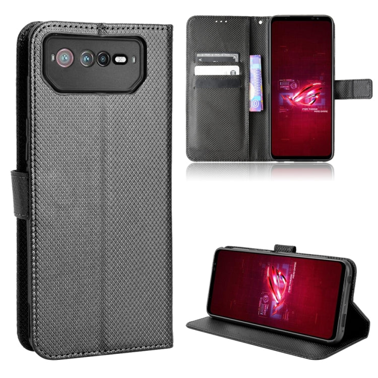 Custodia per telefono in pelle con trama a diamante, For Tecno Pova 3, For ASUS ROG Phone 6 / 6 Pro, For ASUS Zenfone 9, For Huawei nova Y90