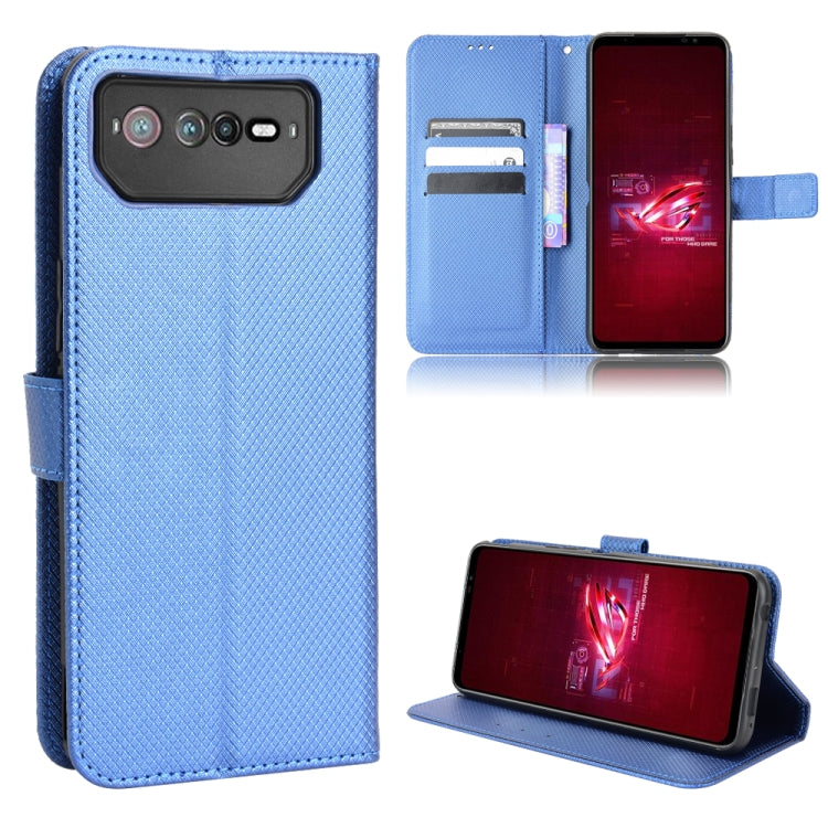 Custodia per telefono in pelle con trama a diamante, For Tecno Pova 3, For ASUS ROG Phone 6 / 6 Pro, For ASUS Zenfone 9, For Huawei nova Y90