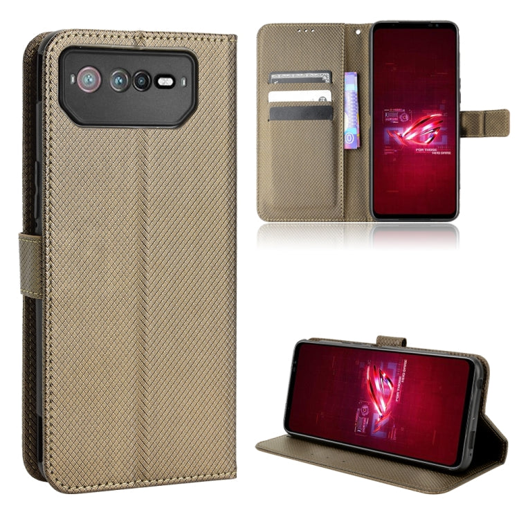 Custodia per telefono in pelle con trama a diamante, For Tecno Pova 3, For ASUS ROG Phone 6 / 6 Pro, For ASUS Zenfone 9, For Huawei nova Y90