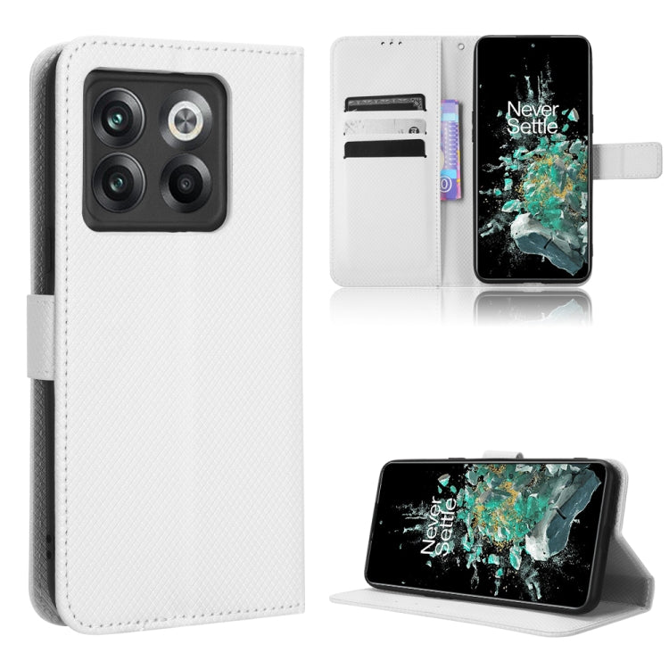 Custodia per telefono in pelle con trama a diamante, For OnePlus 10T 5G / Ace Pro 5G, For ZTE Avid 589 Z5158, For ZTE Nubia Red Magic 7S Pro, For ZTE Nubia Z40S Pro