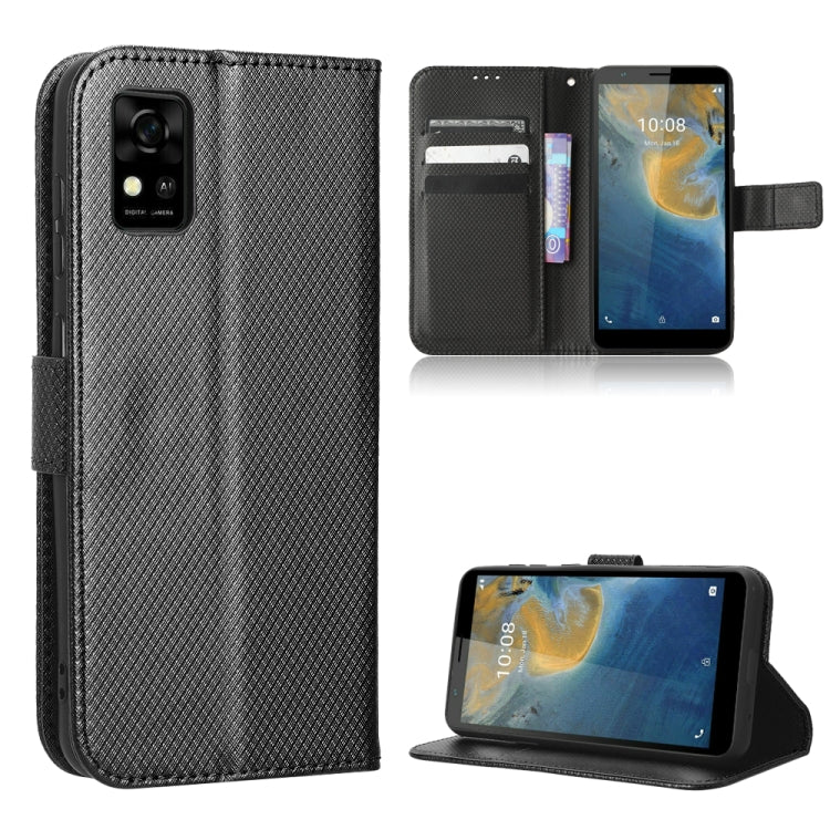 Custodia per telefono in pelle con trama a diamante, For OnePlus 10T 5G / Ace Pro 5G, For ZTE Avid 589 Z5158, For ZTE Nubia Red Magic 7S Pro, For ZTE Nubia Z40S Pro
