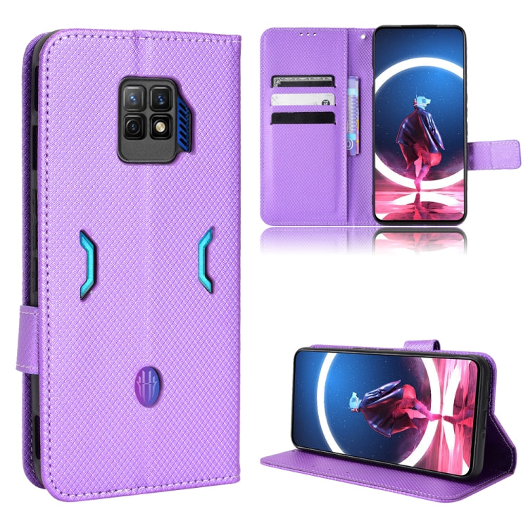 Custodia per telefono in pelle con trama a diamante, For OnePlus 10T 5G / Ace Pro 5G, For ZTE Avid 589 Z5158, For ZTE Nubia Red Magic 7S Pro, For ZTE Nubia Z40S Pro