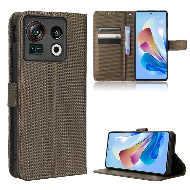 Custodia per telefono in pelle con trama a diamante, For OnePlus 10T 5G / Ace Pro 5G, For ZTE Avid 589 Z5158, For ZTE Nubia Red Magic 7S Pro, For ZTE Nubia Z40S Pro