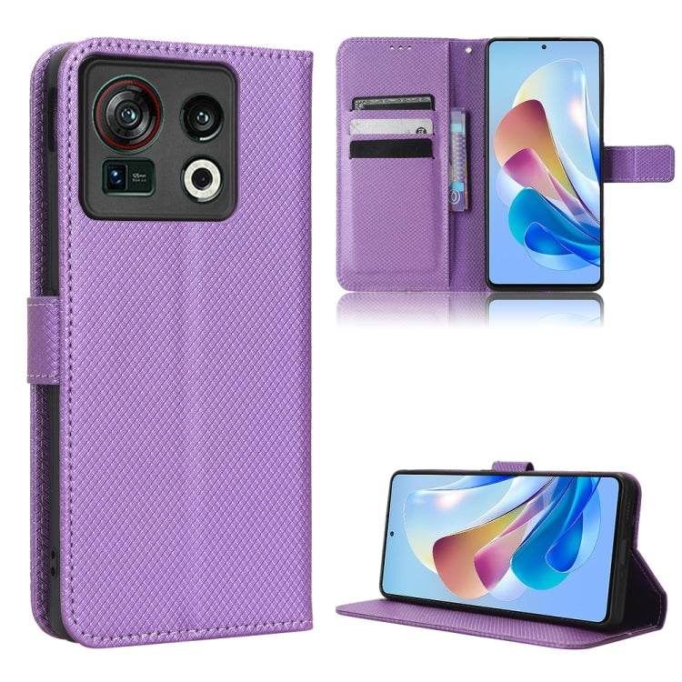 Custodia per telefono in pelle con trama a diamante, For OnePlus 10T 5G / Ace Pro 5G, For ZTE Avid 589 Z5158, For ZTE Nubia Red Magic 7S Pro, For ZTE Nubia Z40S Pro