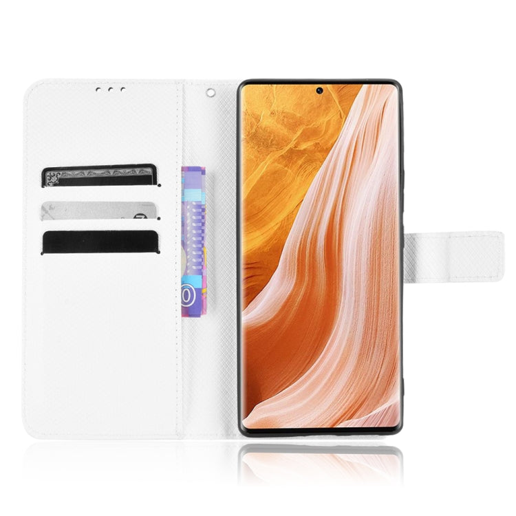Custodia per telefono in pelle con trama a diamante, For ZTE Axon 40 Pro