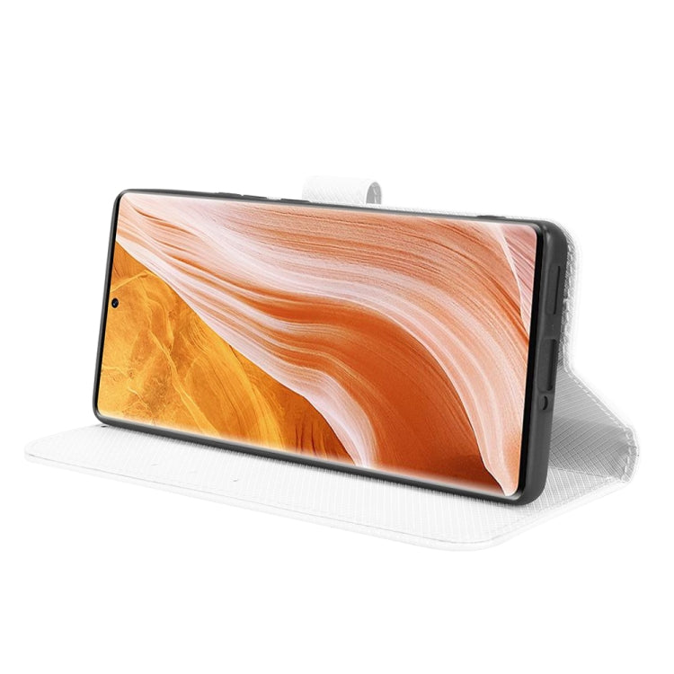 Custodia per telefono in pelle con trama a diamante, For ZTE Axon 40 Pro