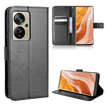 Custodia per telefono in pelle con trama a diamante, For ZTE Axon 40 Pro