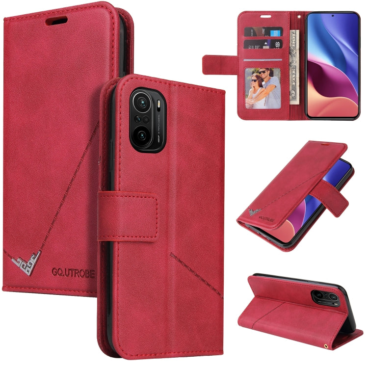 Custodia per telefono in pelle ad angolo retto GQUTROBE, For Xiaomi Poco F3, For Xiaomi Mi 11, For Xiaomi Mi Note 10, For Xiaomi Poco X3 NFC