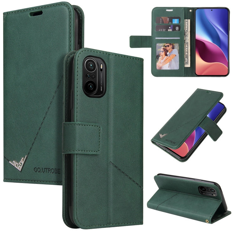 Custodia per telefono in pelle ad angolo retto GQUTROBE, For Xiaomi Poco F3, For Xiaomi Mi 11, For Xiaomi Mi Note 10, For Xiaomi Poco X3 NFC