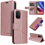 Custodia per telefono in pelle ad angolo retto GQUTROBE, For Xiaomi Poco F3, For Xiaomi Mi 11, For Xiaomi Mi Note 10, For Xiaomi Poco X3 NFC