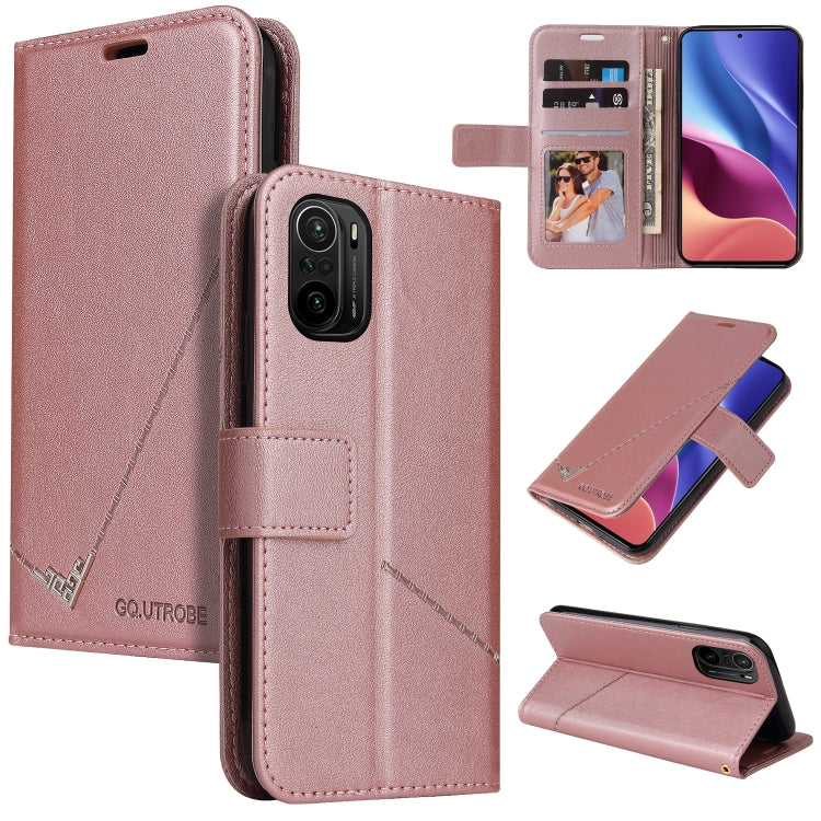 Custodia per telefono in pelle ad angolo retto GQUTROBE, For Xiaomi Poco F3, For Xiaomi Mi 11, For Xiaomi Mi Note 10, For Xiaomi Poco X3 NFC