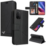 Custodia per telefono in pelle ad angolo retto GQUTROBE, For Xiaomi Poco F3, For Xiaomi Mi 11, For Xiaomi Mi Note 10, For Xiaomi Poco X3 NFC