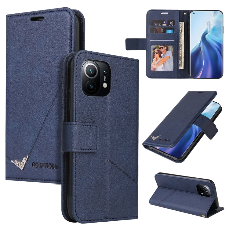 Custodia per telefono in pelle ad angolo retto GQUTROBE, For Xiaomi Poco F3, For Xiaomi Mi 11, For Xiaomi Mi Note 10, For Xiaomi Poco X3 NFC