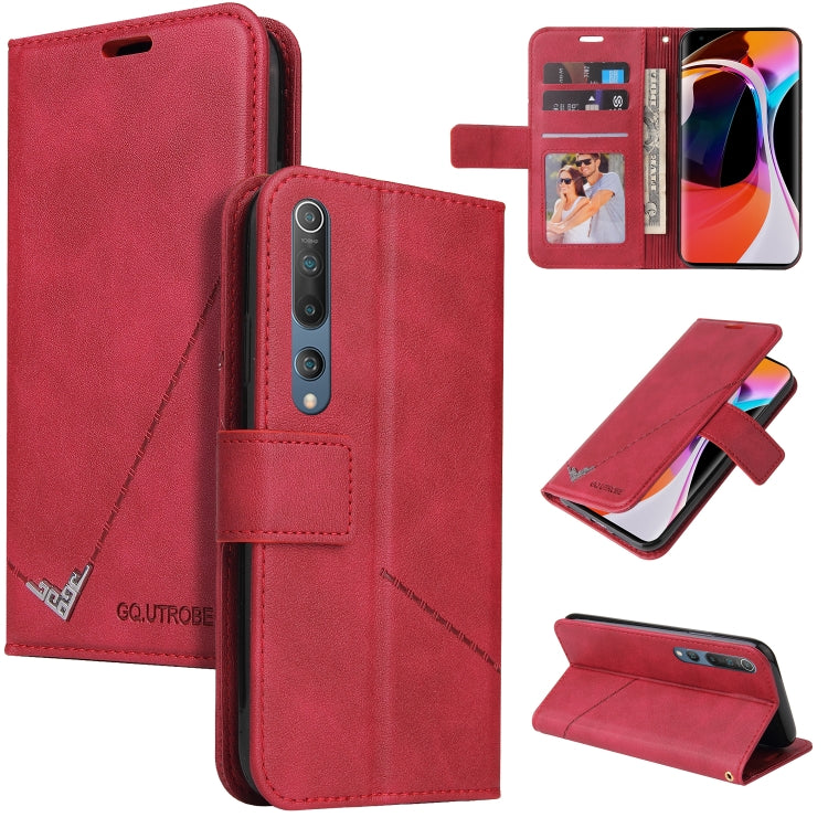 Custodia per telefono in pelle ad angolo retto GQUTROBE, For Xiaomi Mi 10T 5G, For Xiaomi Mi 10 5G, For Xiaomi Mi 10 Ultra, For Xiaomi Mi 10 Lite 5G