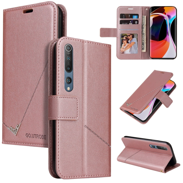 Custodia per telefono in pelle ad angolo retto GQUTROBE, For Xiaomi Mi 10T 5G, For Xiaomi Mi 10 5G, For Xiaomi Mi 10 Ultra, For Xiaomi Mi 10 Lite 5G