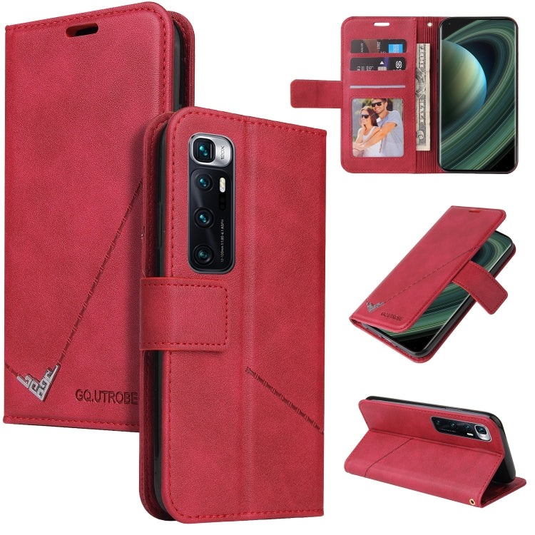 Custodia per telefono in pelle ad angolo retto GQUTROBE, For Xiaomi Mi 10T 5G, For Xiaomi Mi 10 5G, For Xiaomi Mi 10 Ultra, For Xiaomi Mi 10 Lite 5G