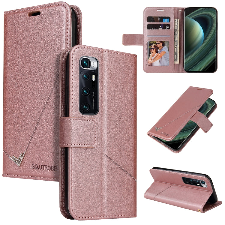 Custodia per telefono in pelle ad angolo retto GQUTROBE, For Xiaomi Mi 10T 5G, For Xiaomi Mi 10 5G, For Xiaomi Mi 10 Ultra, For Xiaomi Mi 10 Lite 5G