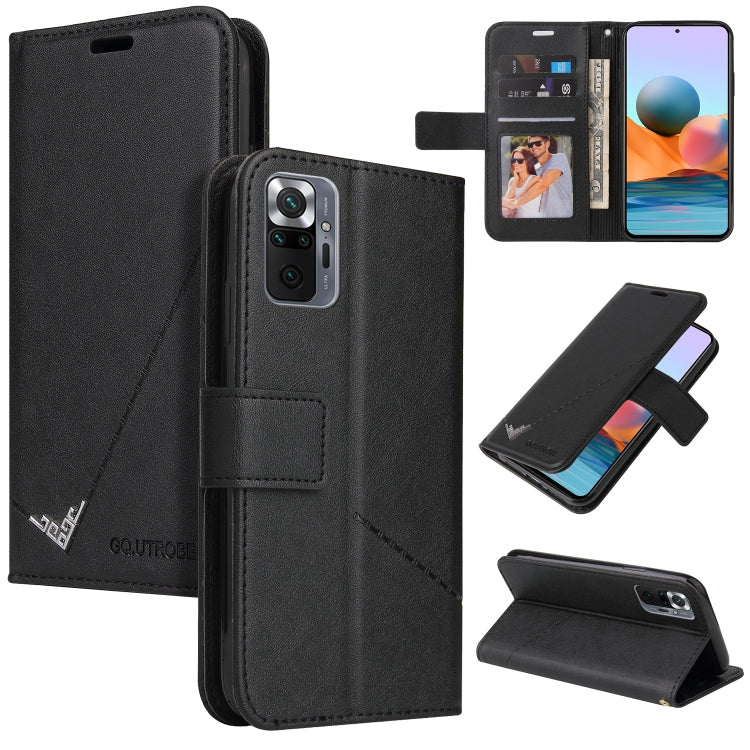 Custodia per telefono in pelle ad angolo retto GQUTROBE, For Xiaomi Mi A3, For Xiaomi Redmi Note 10 Pro Max, For Xiaomi Redmi Note 10 5G, For Xiaomi Redmi Note 10