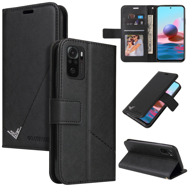 Custodia per telefono in pelle ad angolo retto GQUTROBE, For Xiaomi Mi A3, For Xiaomi Redmi Note 10 Pro Max, For Xiaomi Redmi Note 10 5G, For Xiaomi Redmi Note 10