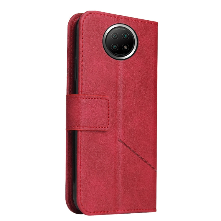 Custodia per telefono in pelle ad angolo retto GQUTROBE, For Xiaomi Redmi Note 9 5G, For Xiaomi Redmi 9T, For Xiaomi Redmi Note 9S, For Xiaomi Redmi Note 9