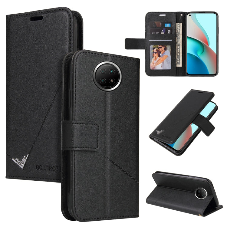 Custodia per telefono in pelle ad angolo retto GQUTROBE, For Xiaomi Redmi Note 9 5G, For Xiaomi Redmi 9T, For Xiaomi Redmi Note 9S, For Xiaomi Redmi Note 9