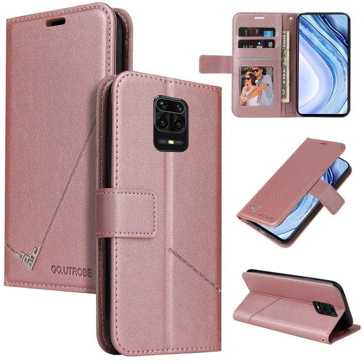 Custodia per telefono in pelle ad angolo retto GQUTROBE, For Xiaomi Redmi Note 9 5G, For Xiaomi Redmi 9T, For Xiaomi Redmi Note 9S, For Xiaomi Redmi Note 9