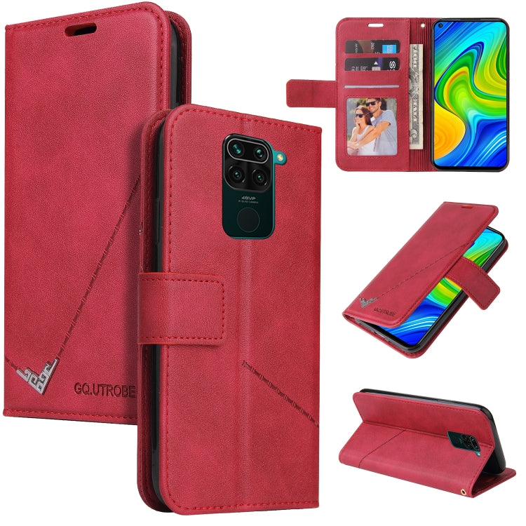 Custodia per telefono in pelle ad angolo retto GQUTROBE, For Xiaomi Redmi Note 9 5G, For Xiaomi Redmi 9T, For Xiaomi Redmi Note 9S, For Xiaomi Redmi Note 9