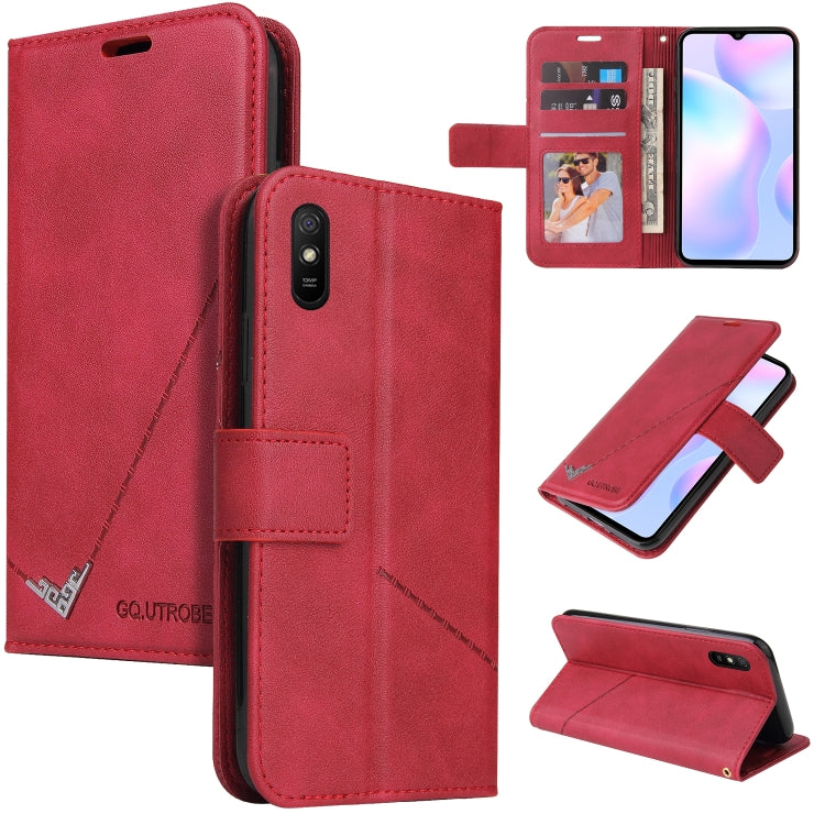 Custodia per telefono in pelle ad angolo retto GQUTROBE, For Xiaomi Redmi 9A, For Xiaomi Redmi 9C, For Xiaomi Redmi 9, For Xiaomi Redmi K20