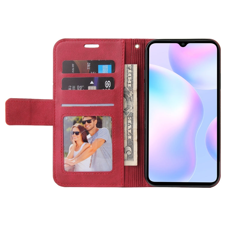 Custodia per telefono in pelle ad angolo retto GQUTROBE, For Xiaomi Redmi 9A, For Xiaomi Redmi 9C, For Xiaomi Redmi 9, For Xiaomi Redmi K20