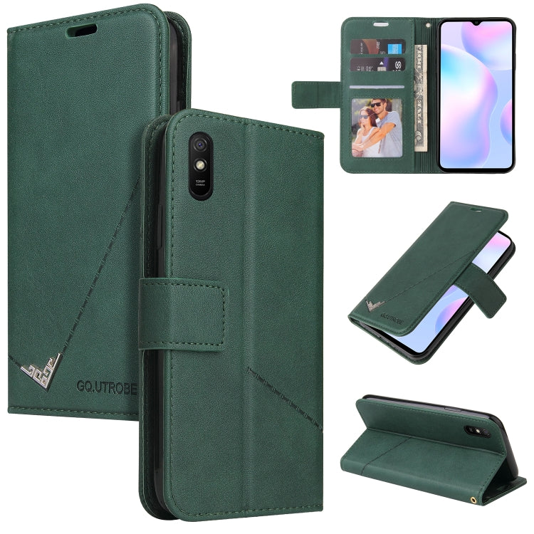Custodia per telefono in pelle ad angolo retto GQUTROBE, For Xiaomi Redmi 9A, For Xiaomi Redmi 9C, For Xiaomi Redmi 9, For Xiaomi Redmi K20