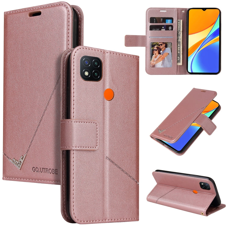 Custodia per telefono in pelle ad angolo retto GQUTROBE, For Xiaomi Redmi 9A, For Xiaomi Redmi 9C, For Xiaomi Redmi 9, For Xiaomi Redmi K20
