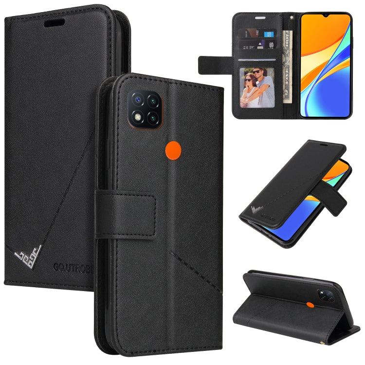 Custodia per telefono in pelle ad angolo retto GQUTROBE, For Xiaomi Redmi 9A, For Xiaomi Redmi 9C, For Xiaomi Redmi 9, For Xiaomi Redmi K20