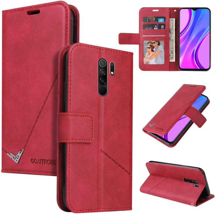 Custodia per telefono in pelle ad angolo retto GQUTROBE, For Xiaomi Redmi 9A, For Xiaomi Redmi 9C, For Xiaomi Redmi 9, For Xiaomi Redmi K20