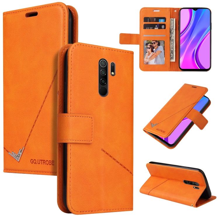 Custodia per telefono in pelle ad angolo retto GQUTROBE, For Xiaomi Redmi 9A, For Xiaomi Redmi 9C, For Xiaomi Redmi 9, For Xiaomi Redmi K20