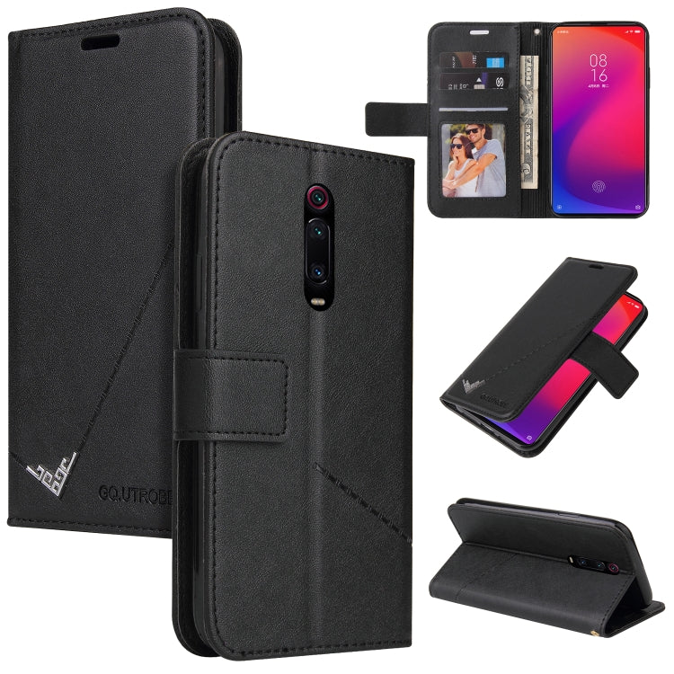 Custodia per telefono in pelle ad angolo retto GQUTROBE, For Xiaomi Redmi 9A, For Xiaomi Redmi 9C, For Xiaomi Redmi 9, For Xiaomi Redmi K20