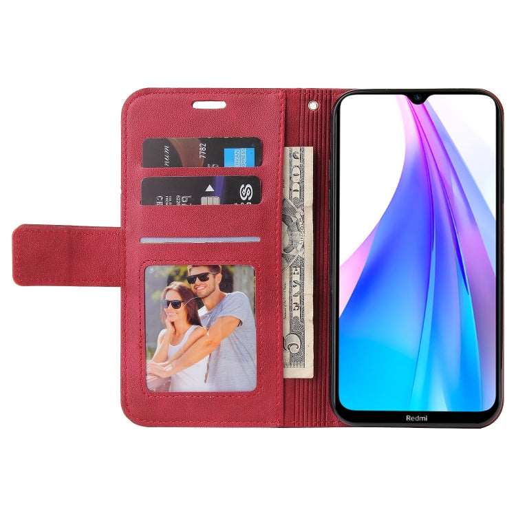 Custodia per telefono in pelle ad angolo retto GQUTROBE, For Xiaomi Redmi Note 8T, For Xiaomi Redmi Note 8 Pro, For Xiaomi Redmi Note 8, For Xiaomi Redmi 8A