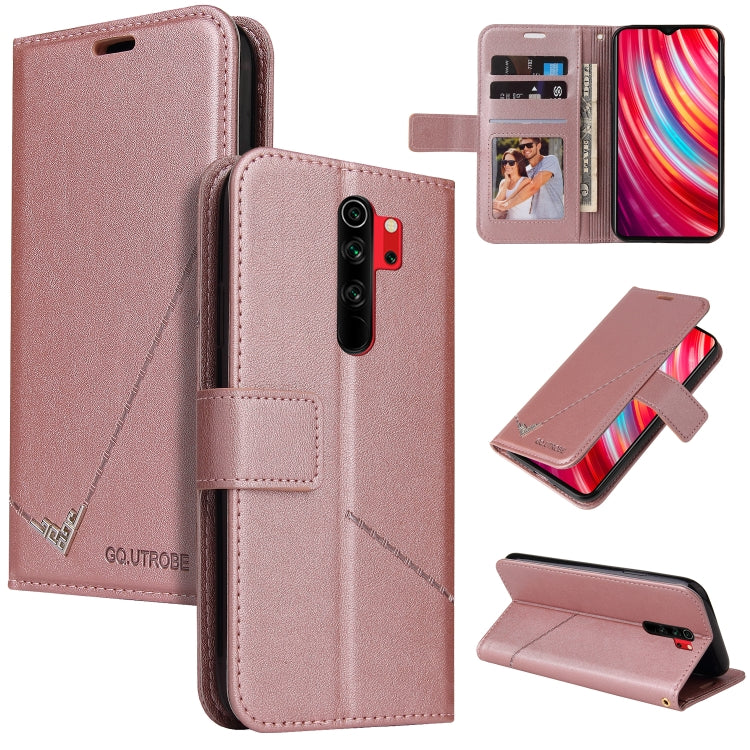 Custodia per telefono in pelle ad angolo retto GQUTROBE, For Xiaomi Redmi Note 8T, For Xiaomi Redmi Note 8 Pro, For Xiaomi Redmi Note 8, For Xiaomi Redmi 8A