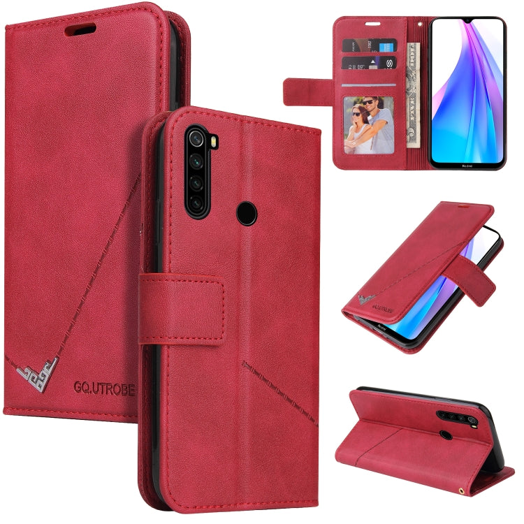 Custodia per telefono in pelle ad angolo retto GQUTROBE, For Xiaomi Redmi Note 8T, For Xiaomi Redmi Note 8 Pro, For Xiaomi Redmi Note 8, For Xiaomi Redmi 8A