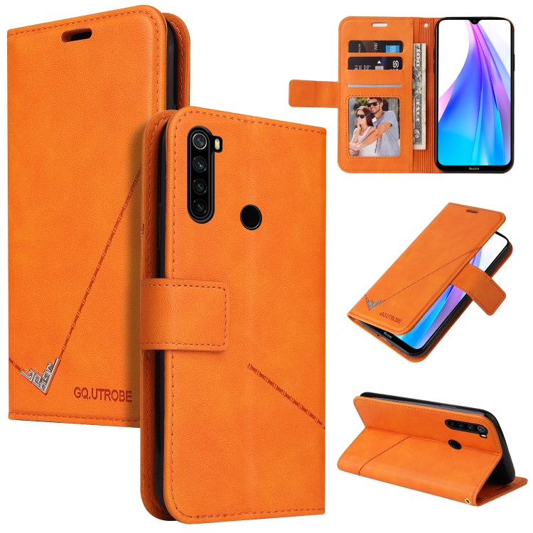 Custodia per telefono in pelle ad angolo retto GQUTROBE, For Xiaomi Redmi Note 8T, For Xiaomi Redmi Note 8 Pro, For Xiaomi Redmi Note 8, For Xiaomi Redmi 8A