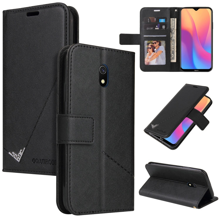 Custodia per telefono in pelle ad angolo retto GQUTROBE, For Xiaomi Redmi Note 8T, For Xiaomi Redmi Note 8 Pro, For Xiaomi Redmi Note 8, For Xiaomi Redmi 8A